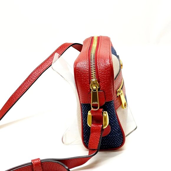 Gucci Crossbody bag Red Canvas 650-060225 - Picture 4 of 13